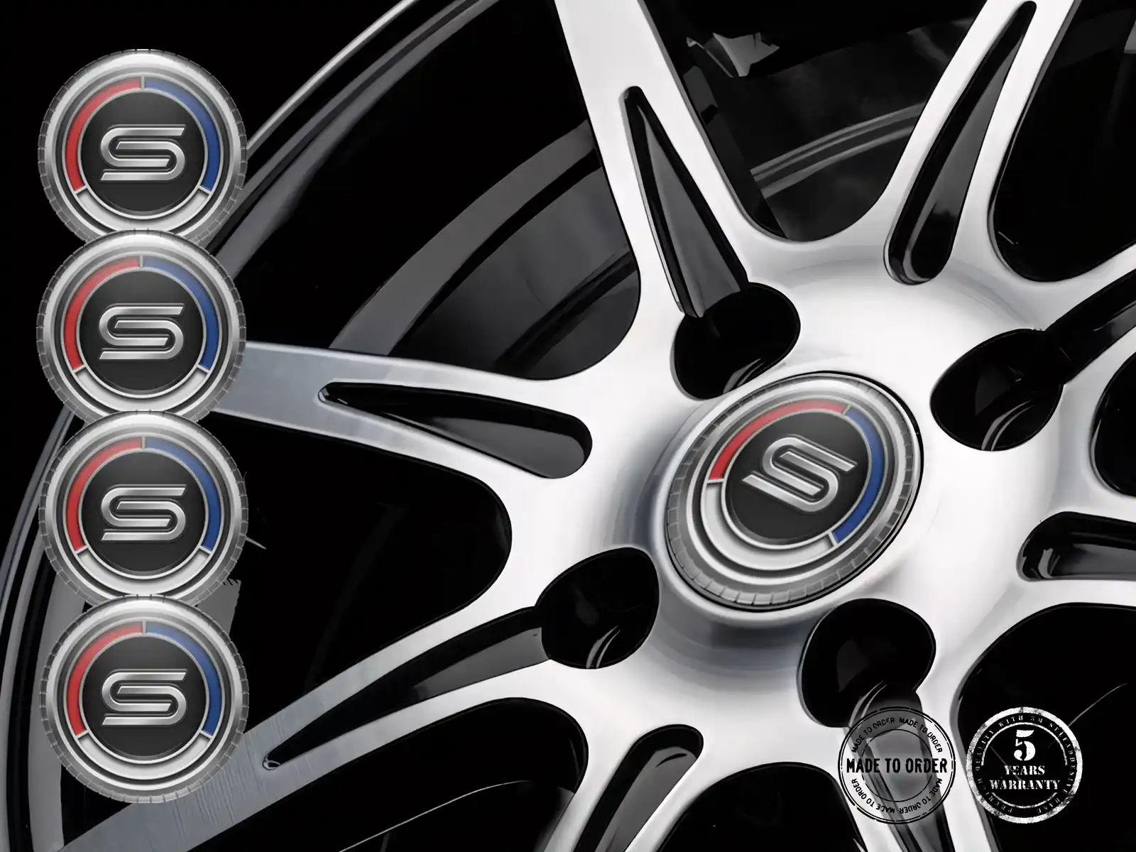 Datsun Sticker Dome Style Premium Wheel Logos